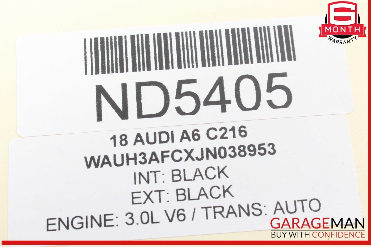 12-18 Audi A6 A7 Rear Trunk Lid Lock Latch Actuator Striker Plate 4H0827383A OEM