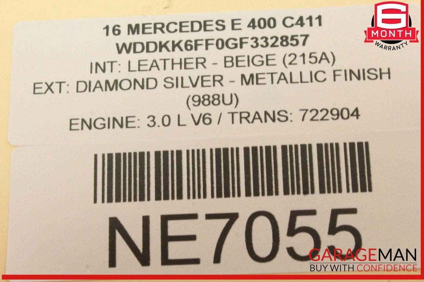 10-20 Mercedes W207 E400 Front Right Side Window Regulator Motor 2078200642 OEM