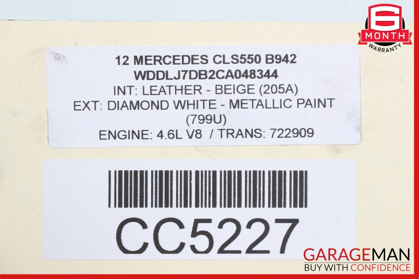 10-16 Mercedes W218 CLS550 C350 RWD 7G Automatic Transmission Assembly OEM 144k