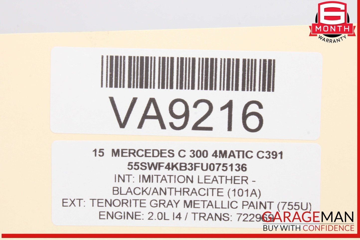 15-20 Mercedes W205 C300 4MATIC Right Passenger Side Exterior Door Handle OEM