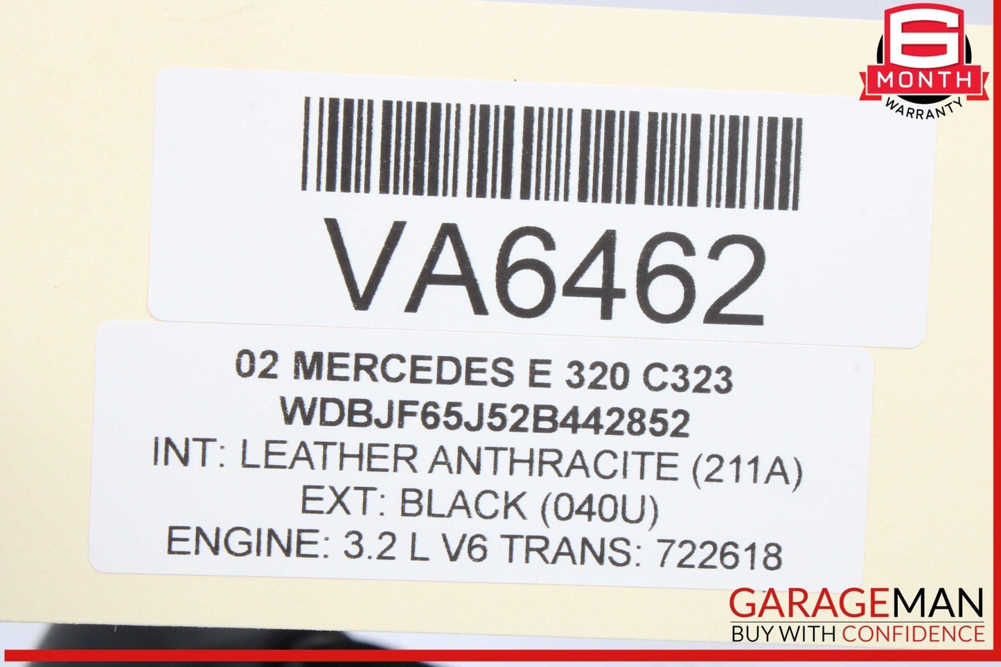 00-03 Mercedes W210 E320 E430 CLK320 4 Spoke Driver Steering Wheel Black OEM
