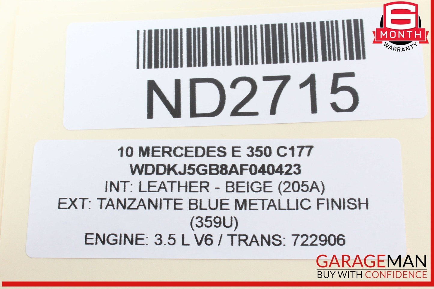 10-11 Mercedes W212 E350 Rear Fuse Relay Junction Box SAM Module OEM