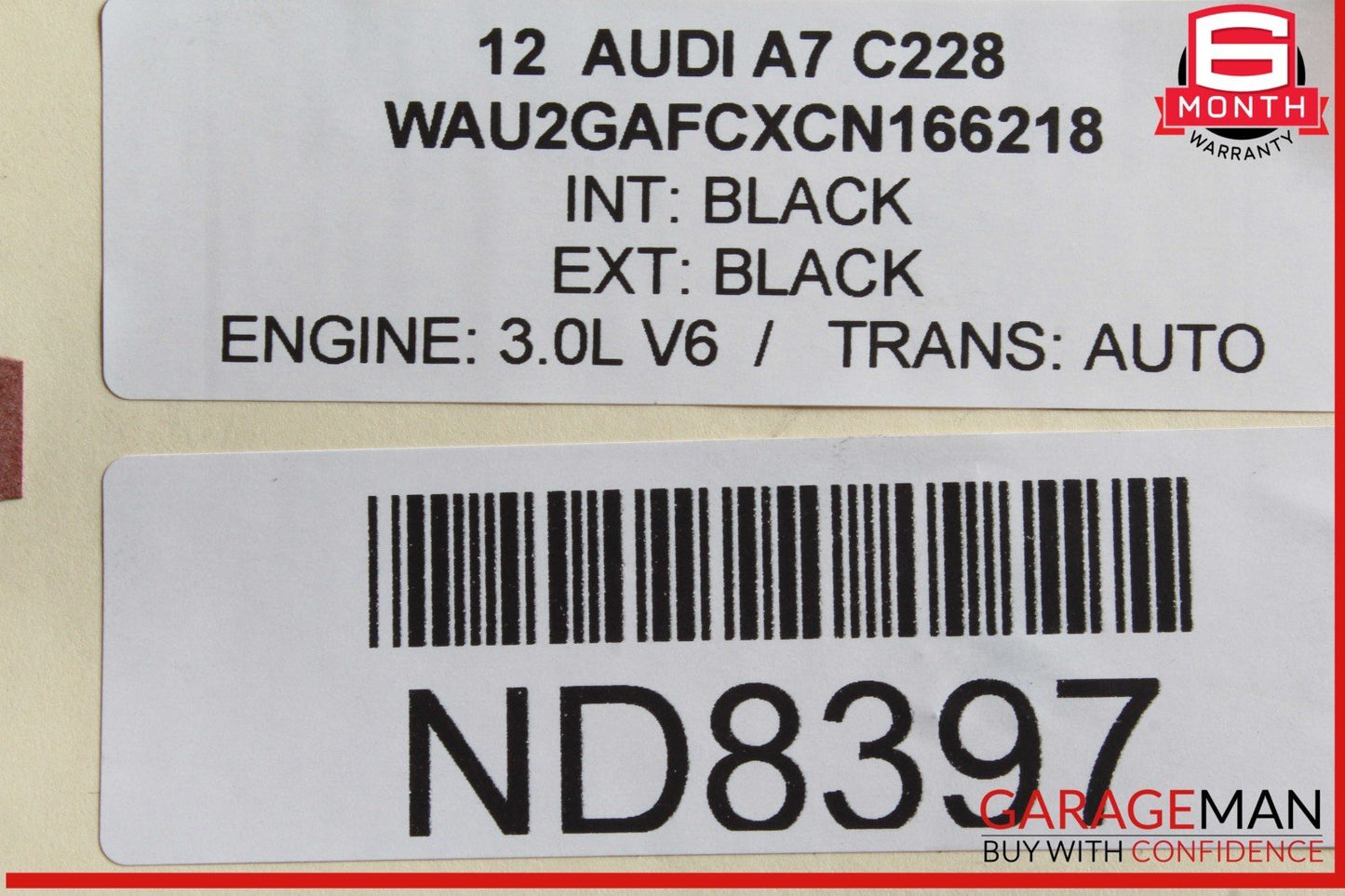 12-15 Audi A7 3.0L Supercharged Trans Automatic Transmission Assembly OEM 163k