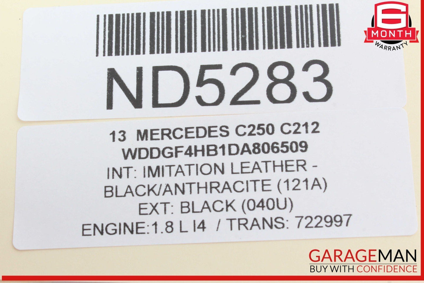 12-14 Mercedes W204 C250 C350 Front Right Side Door Rear View Mirror OEM