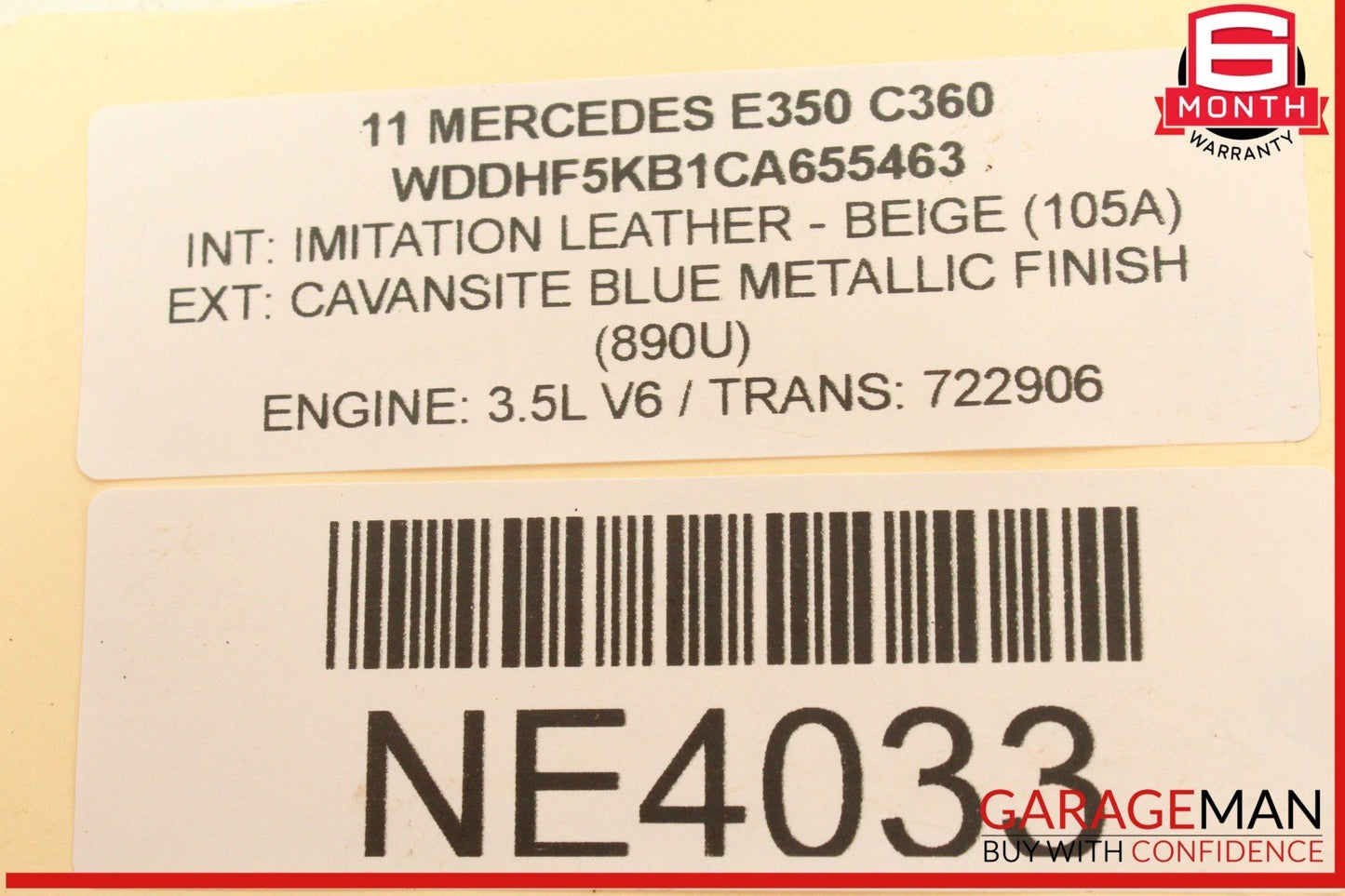 06-12 Mercedes W212 E350 C300 C350 V6 M272 Left Side Exhaust Manifold Header OEM