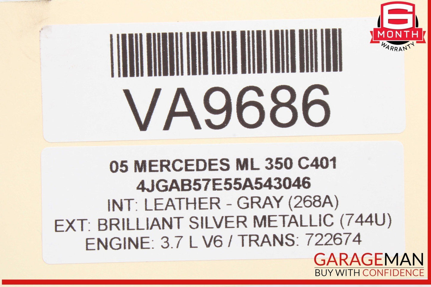 98-05 Mercedes W163 ML350 Front Right Passenger Side Spindle Knuckle OEM
