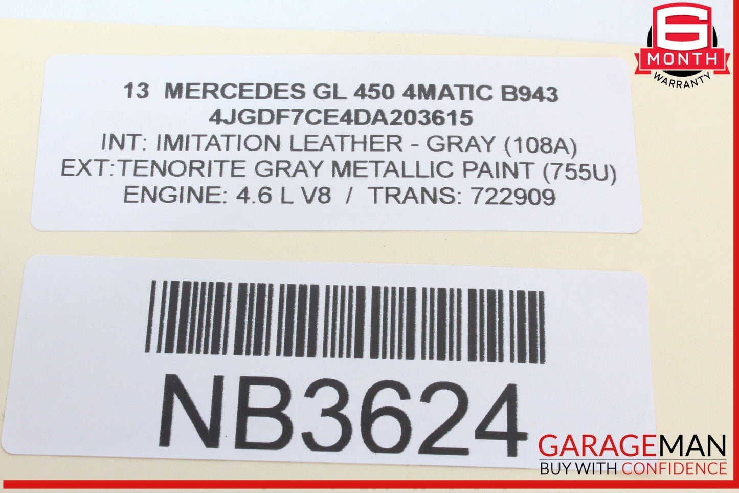 13-19 Mercedes X166 GL450 4MATIC Rear Subwoofer Speaker 1668202802 OEM