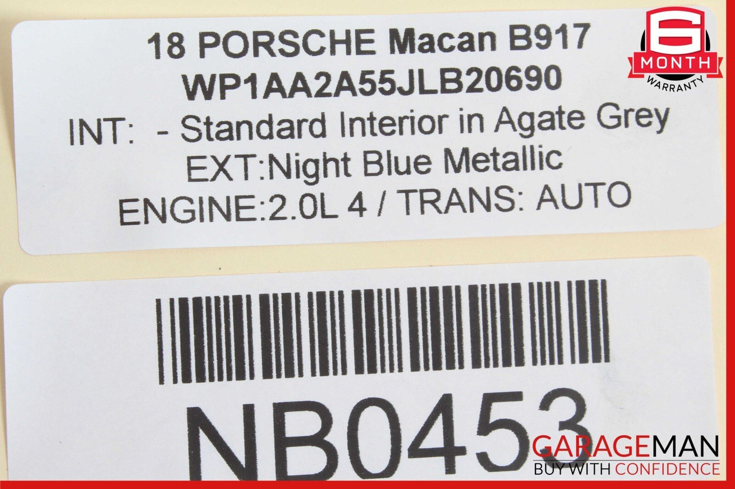 15-24 Porsche Macan 95B Instrument Panel Center Dash Clock Trim Cover OEM