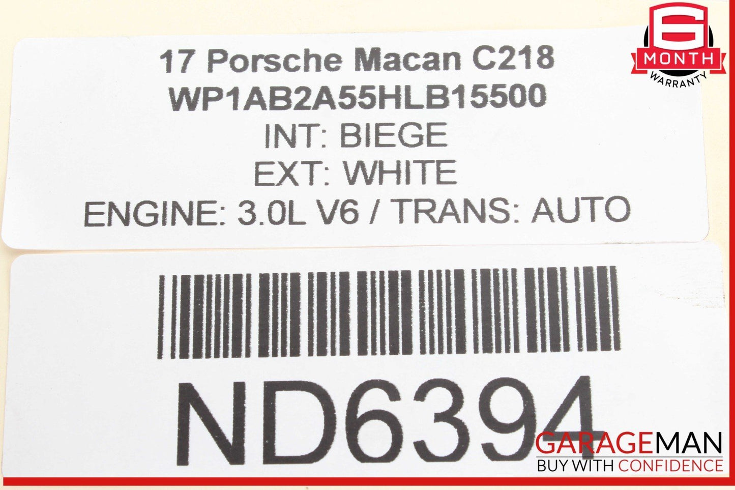 15-24 Porsche Macan 95B Rear Right Side Spindle Knuckle Wheel Hub w/ Rotor Disc