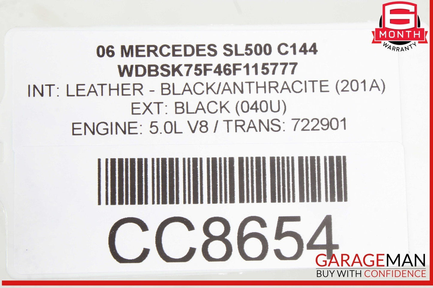 03-08 Mercedes R230 SL550 SL500 AMG Sport Rear Bumper Cover Assembly OEM