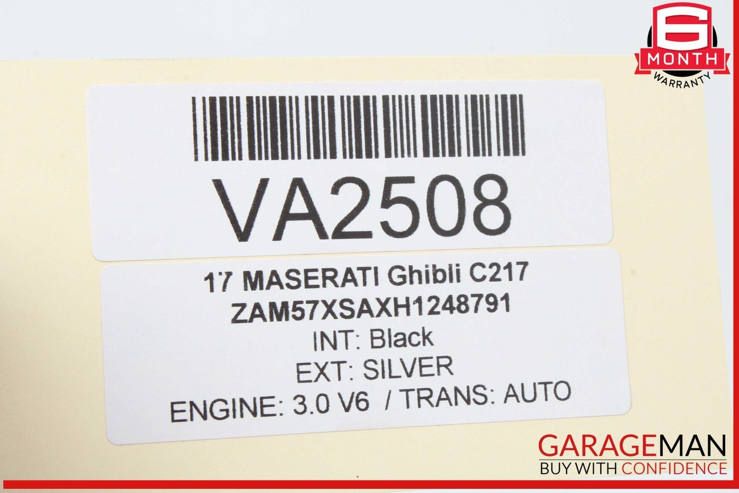14-22 Maserati Ghibli Rear Right Passenger Side Window Regulator Motor OEM