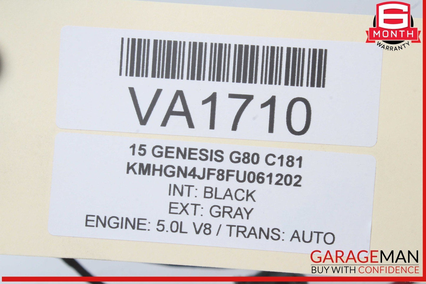 15-16 Hyundai Genesis G80 Rear Bumper Wire Harness w/ PDC Park Sensor OEM
