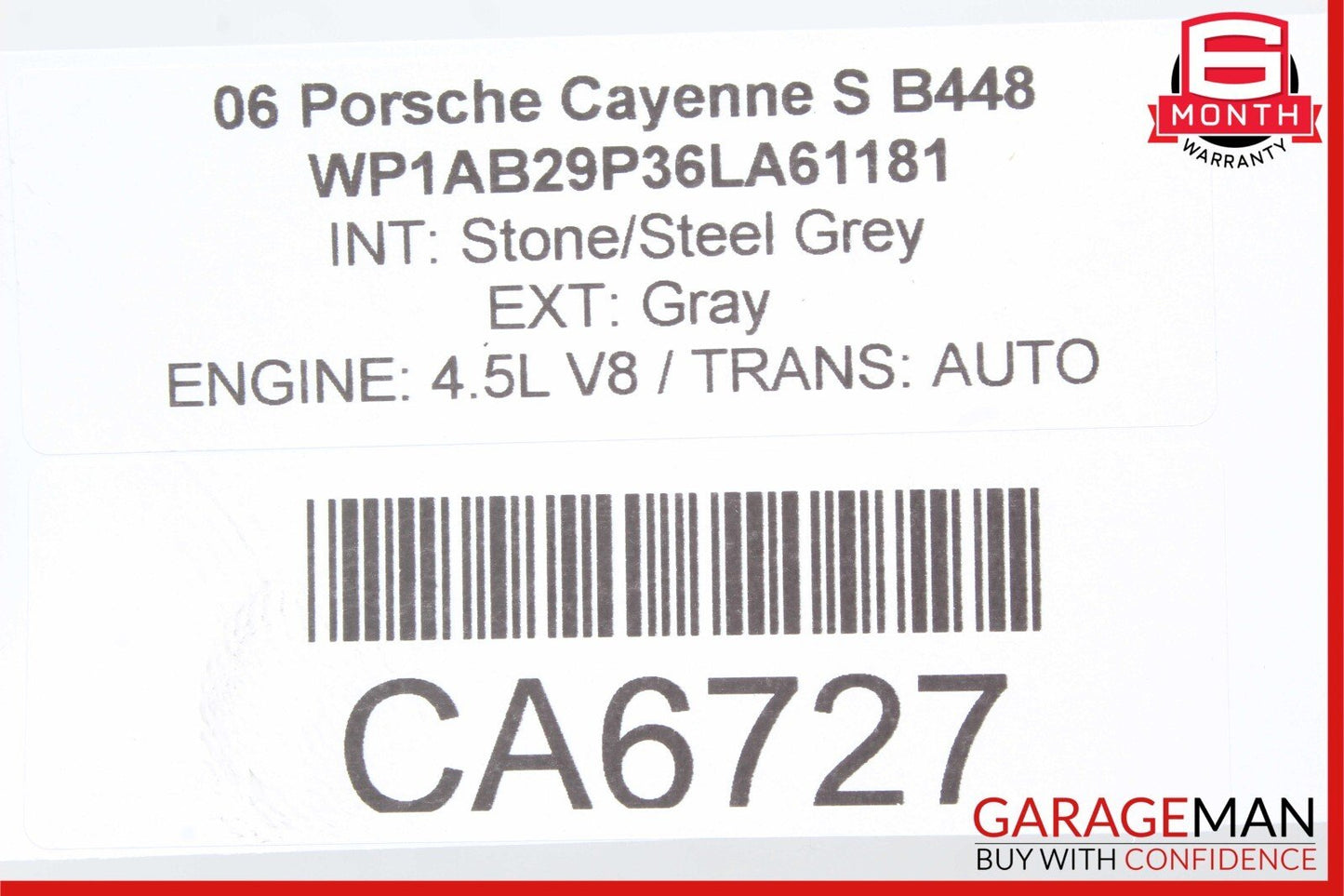 03-10 Porsche Cayenne S 955 957 Rear Right Side Door Lock Latch Actuator OEM