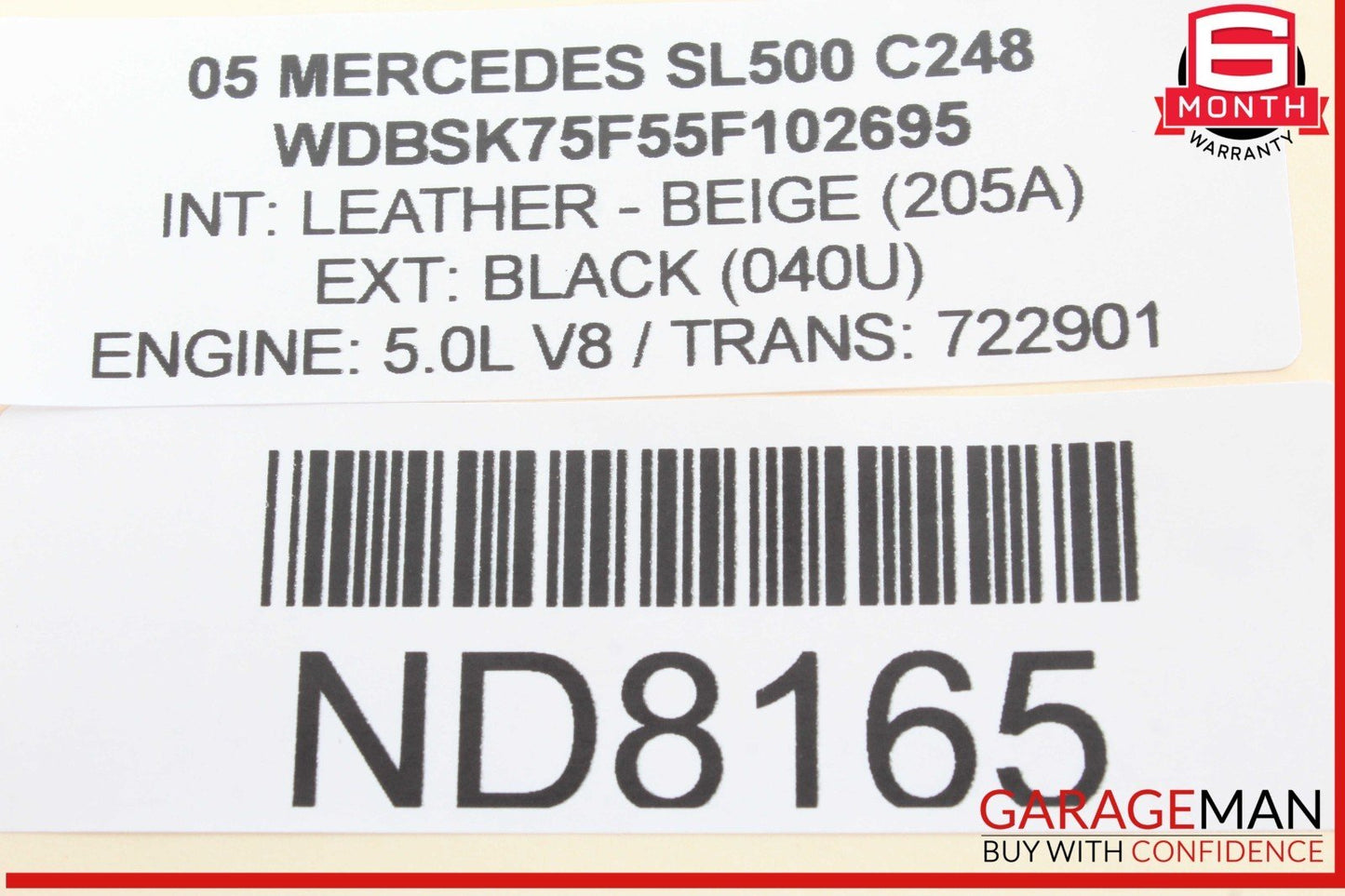 03-12 Mercedes R230 SL500 SL55 AMG Front Left SAM Fuse Box Control Module OEM