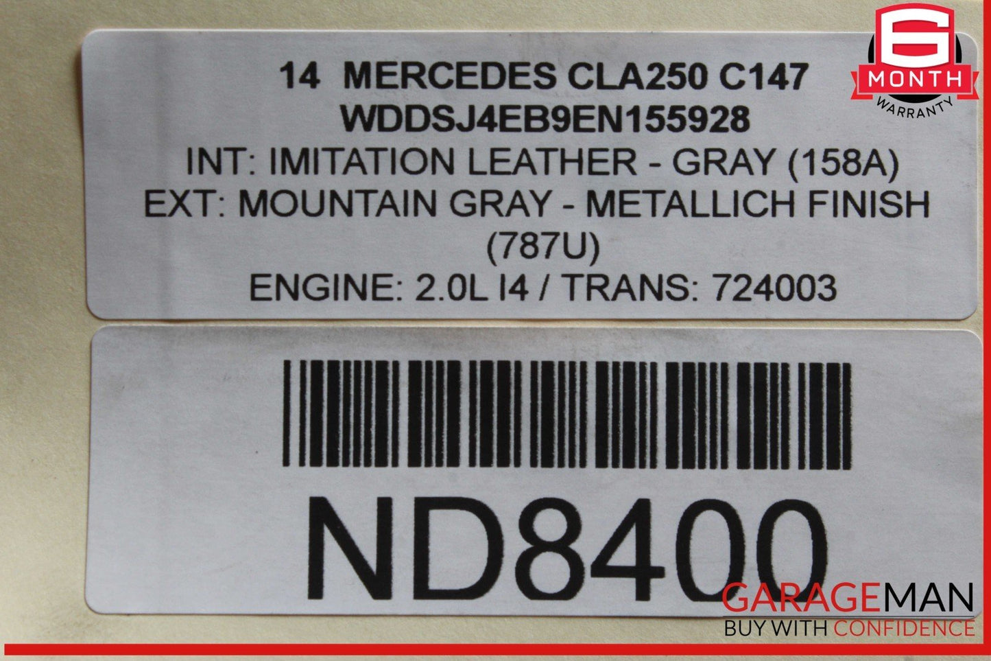 14-19 Mercedes W117 CLA250 Rear Differential Diff Axle Carrier OEM