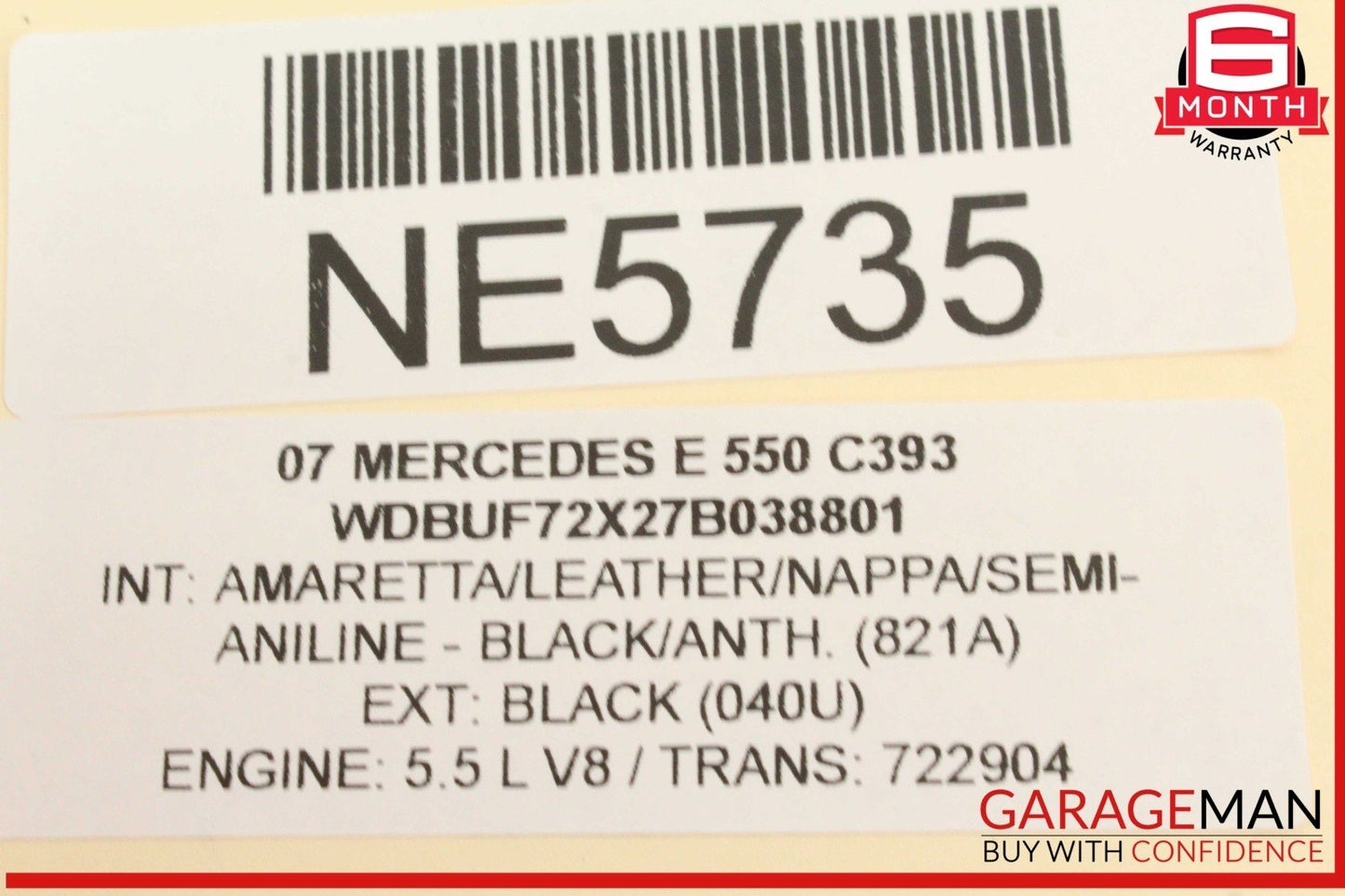 03-09 Mercedes W211 E550 E350 CLS500 Hazard Switch Control Panel 2116800552 OEM