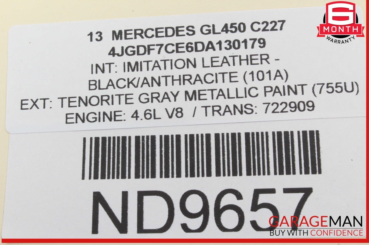 12-19 Mercedes X166 GL450 Front Left Driver Side Knee Air Bag Airbag OEM