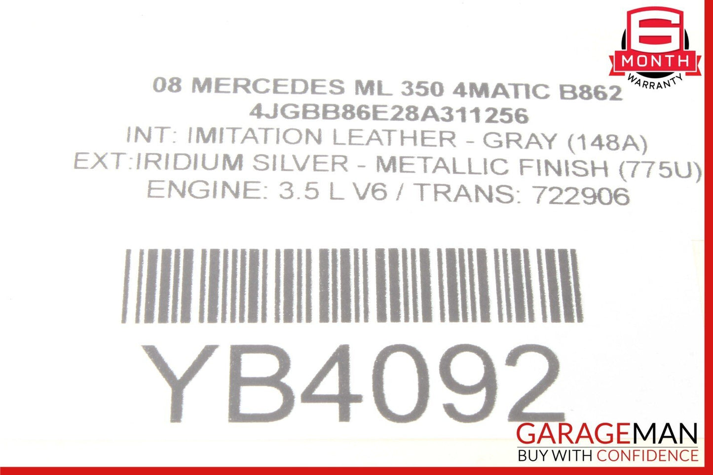 06-12 Mercedes W164 ML350 Rear Right & Left Suspension Tie Rod Upper Control Arm