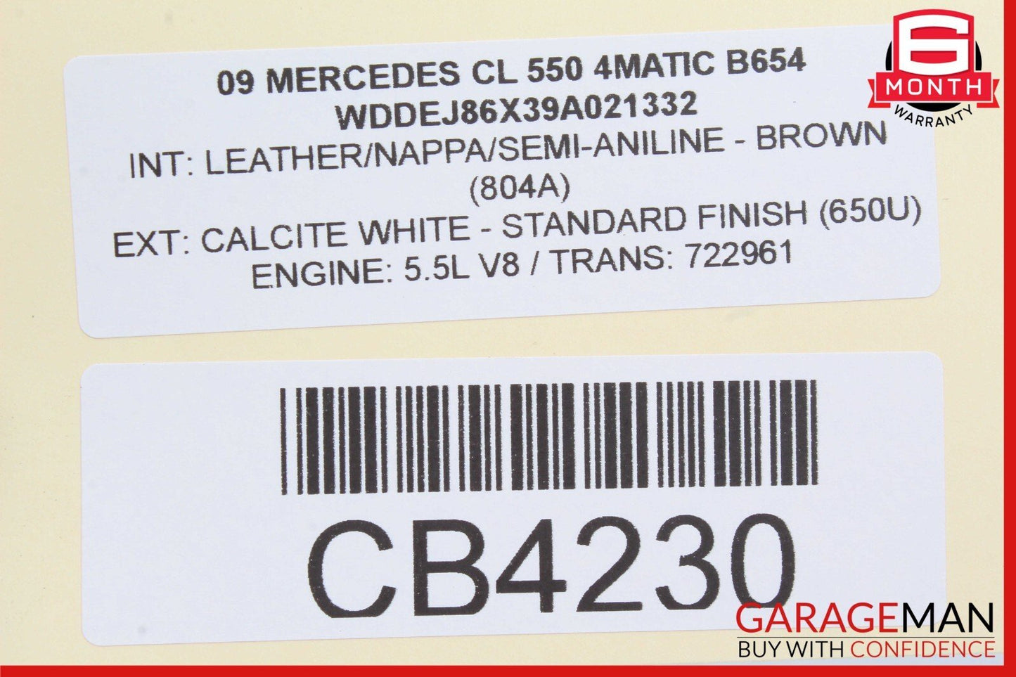 07-09 Mercedes W216 CL550 CL63 AMG Front Right Side Mirror Door Rear View OEM