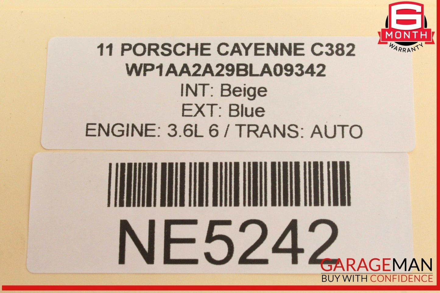 11-18 Porsche Cayenne 958 Front Left Driver Side Exterior Door Handle Blue OEM
