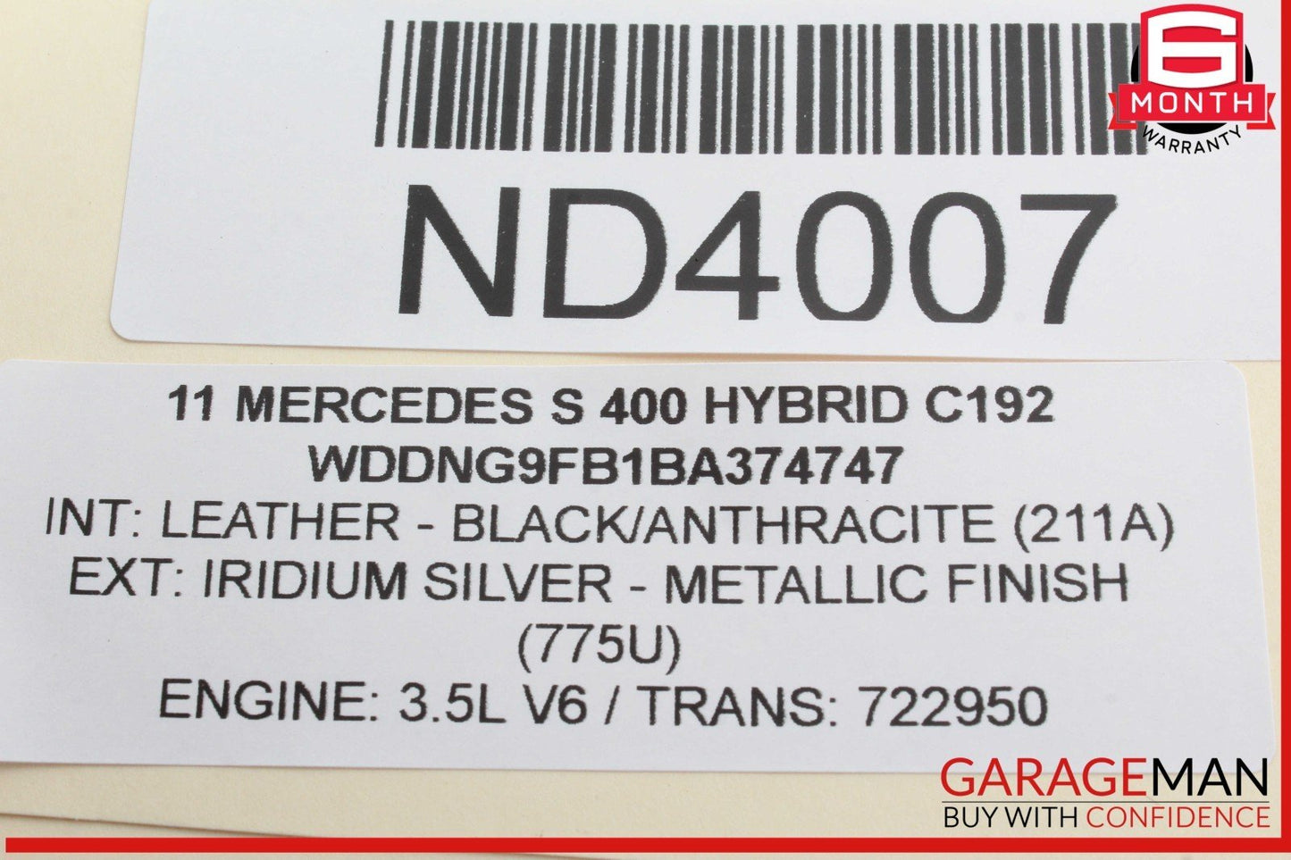 10-13 Mercedes W221 S400 Hybrid Rear Left Side Window Control Switch Black OEM
