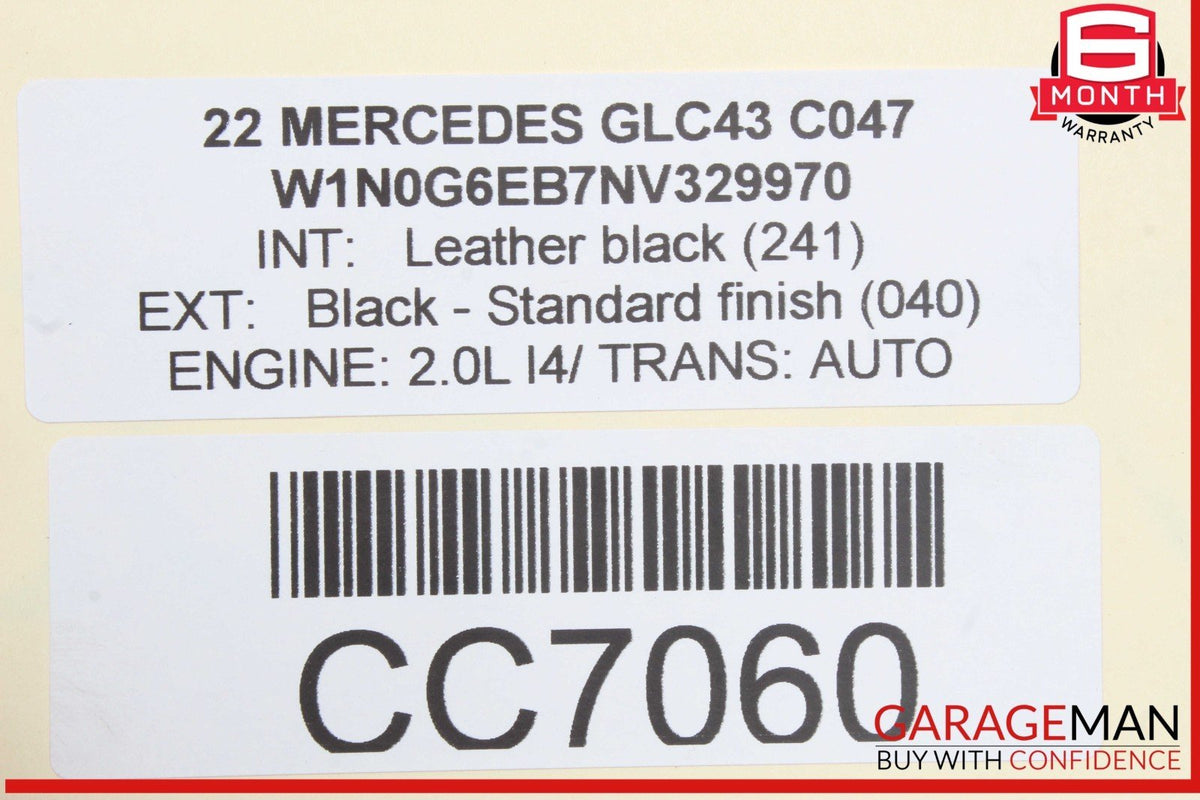 19-22 Mercedes X253 GLC43 AMG 3.0L M276 Engine Motor Block Assembly OEM 29k
