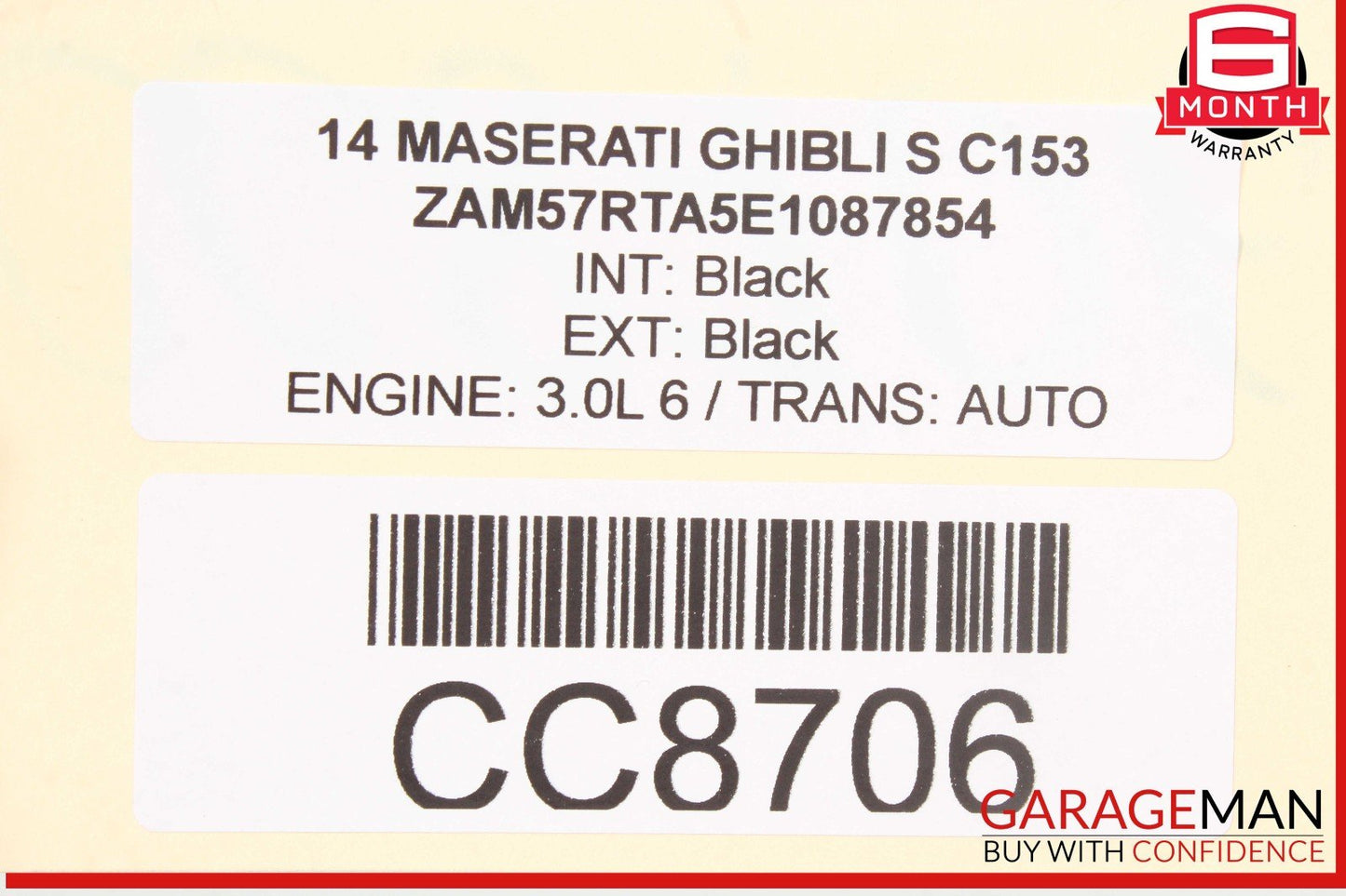 14-22 Maserati Ghibli M157 Rear Left Driver Side Interior Door Panel OEM