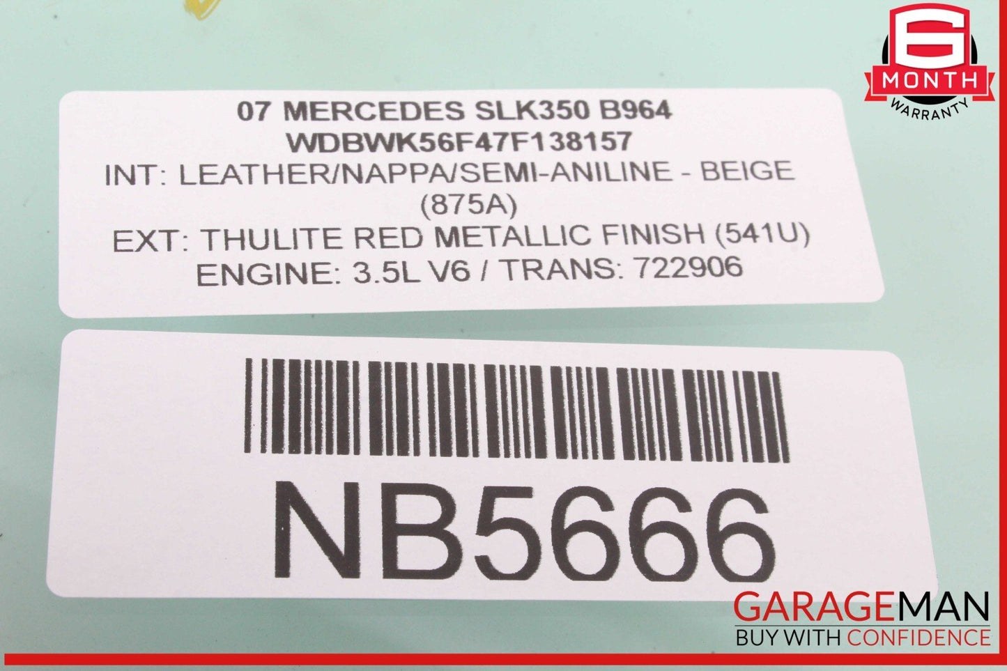 05-11 Mercedes R171 SLK350 SLK300 Front Right Side Door Window Auto Glass OEM