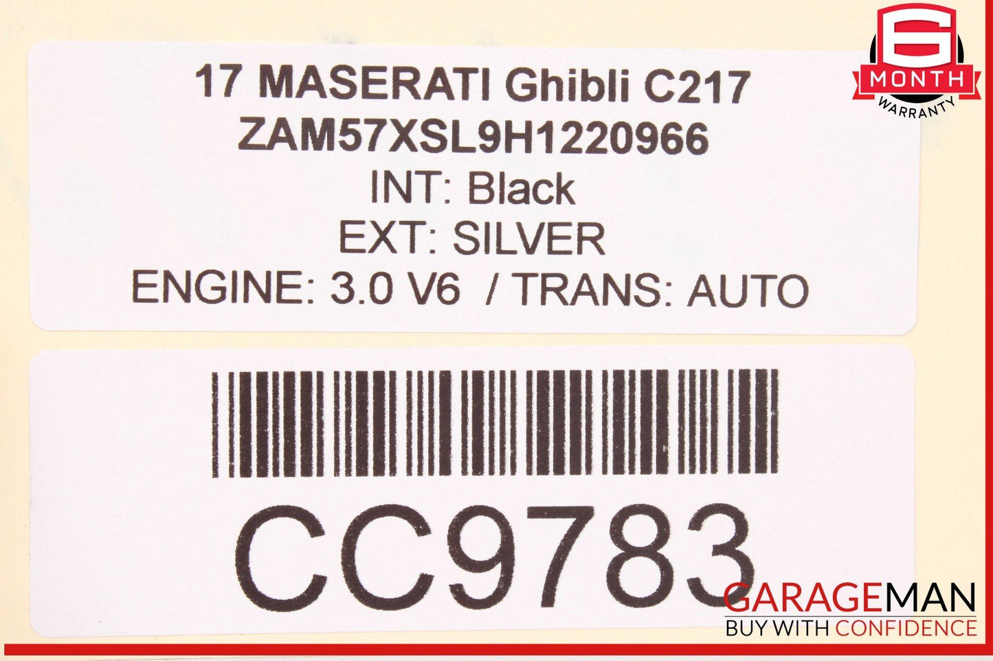 14-17 Maserati Ghibli M157 S Q4 Rear Bumper Cover OEM