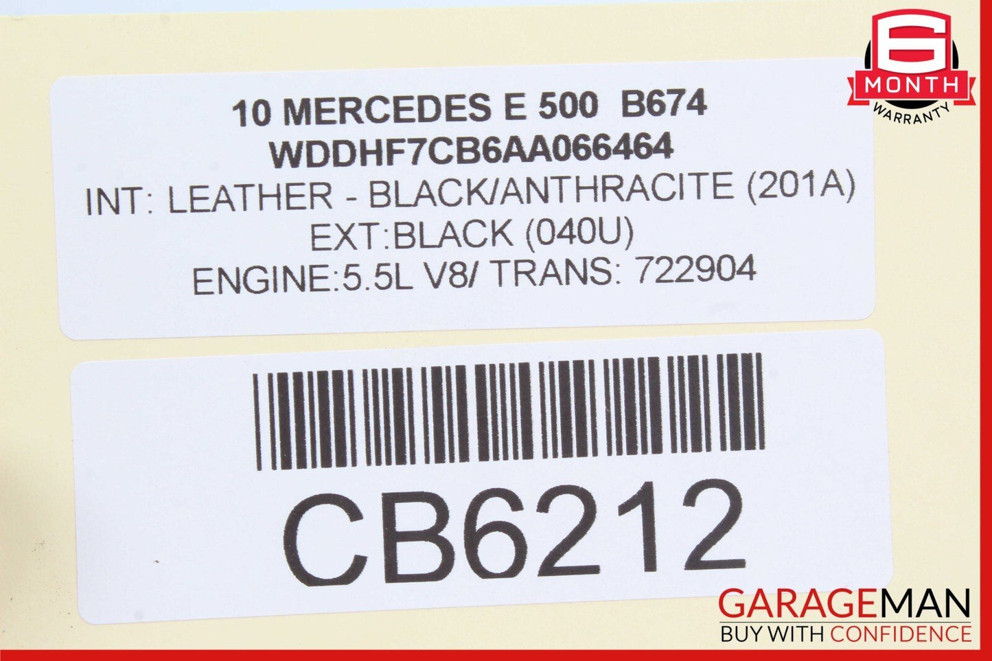 10-13 Mercedes W212 E550 E350 Sedan Rear Trunk Lid Tailgate Handle Trim Cover
