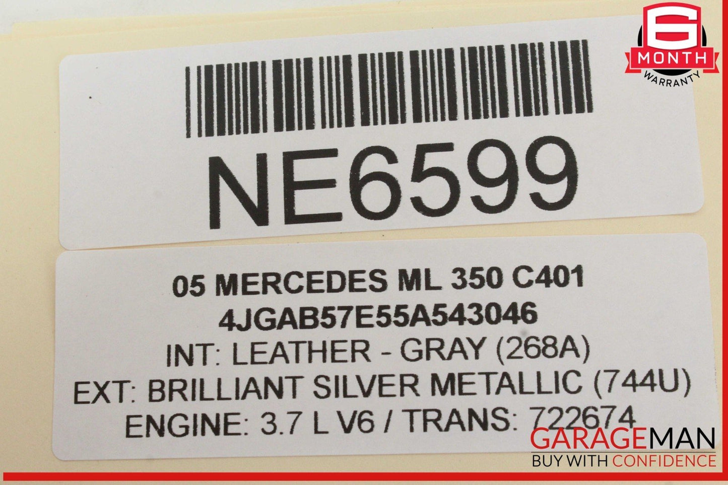 02-05 Mercedes W163 ML350 ML500 Instrument Cluster Speedometer 1635408811 OEM