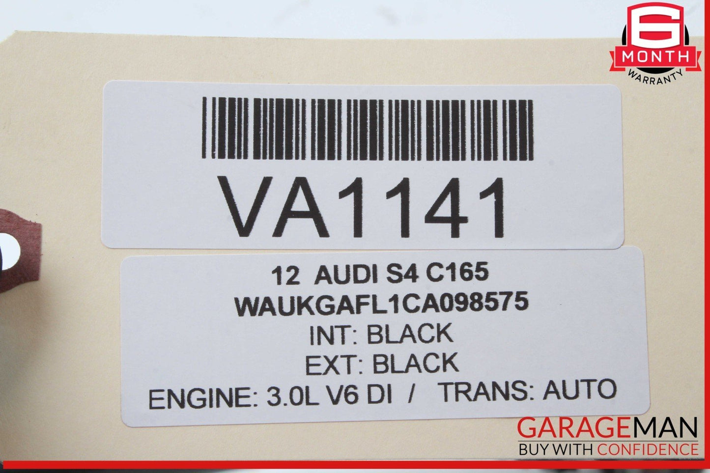 10-16 Audi S4 A4 Rear Left Driver Side CV Axle Shaft 8K0501201 OEM