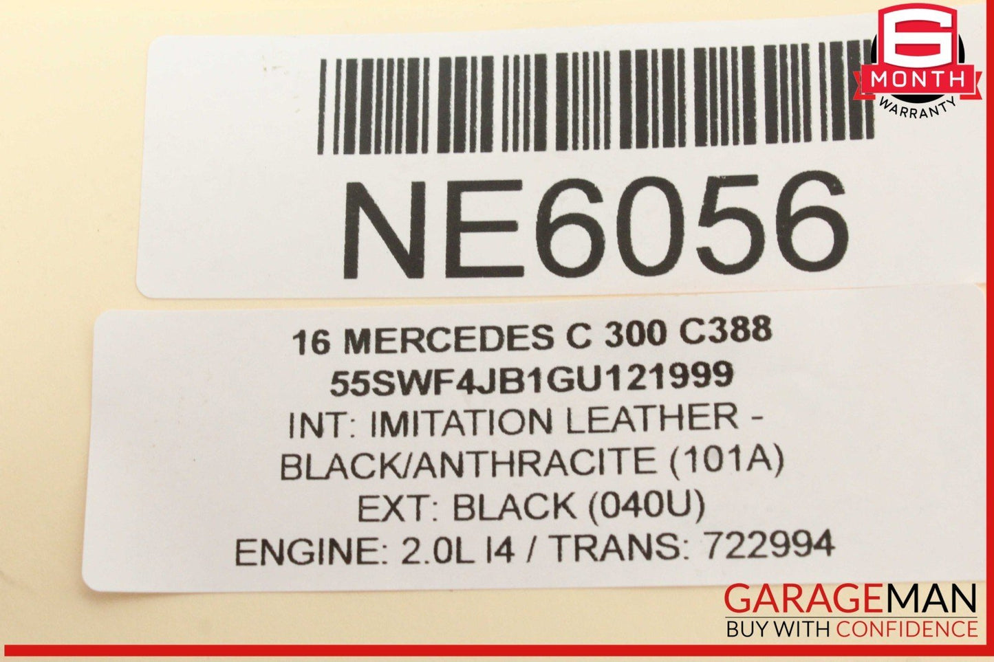 15-23 Mercedes W205 C300 Front Left Driver Side Bumper Reinforcement Impact Bar