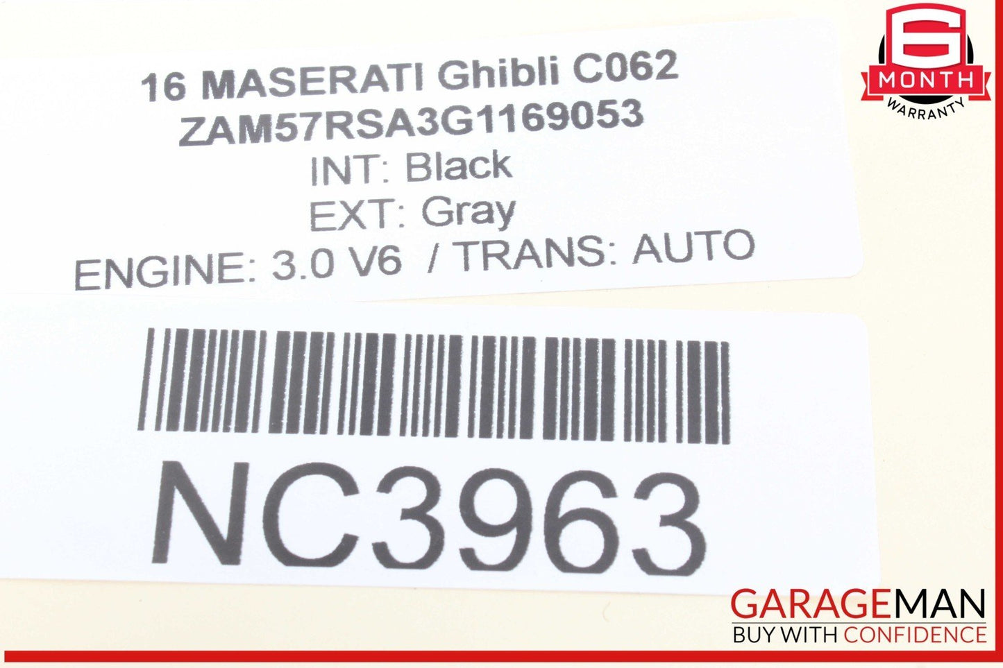 14-17 Maserati Ghibli Dashboard Dash Display Screen Trim Bezel Cover Black OEM