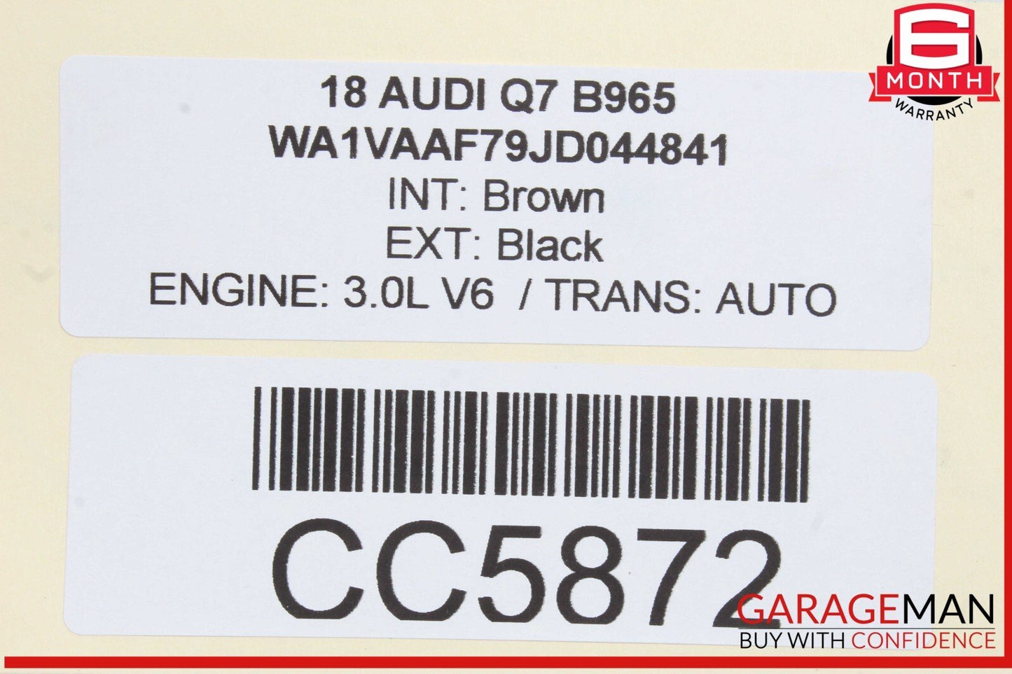 15-17 Audi Q3 Volkswagen Tiguan AWD 6 Speed Automatic Transmission OEM 67k