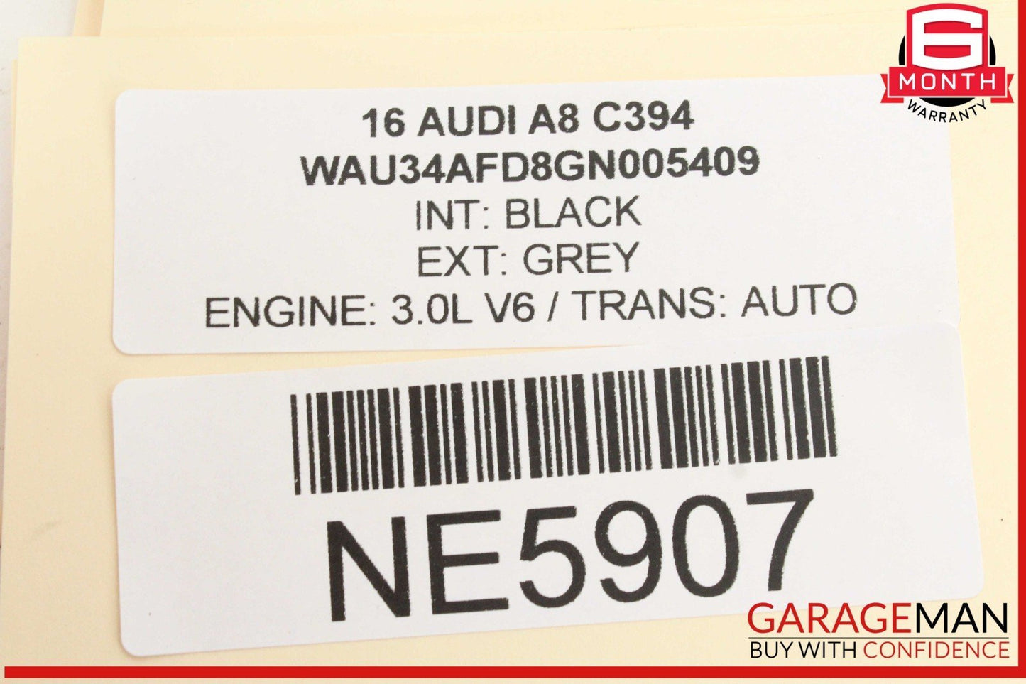 11-18 Audi A8 S8 Front Left Driver Side Door Rear View Mirror Gray w/ Camera OEM
