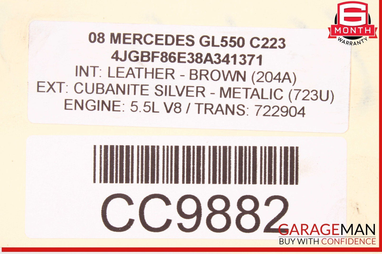 06-12 Mercedes X164 GL550 GL450 Power Steering Rack & Pinion Assembly OEM