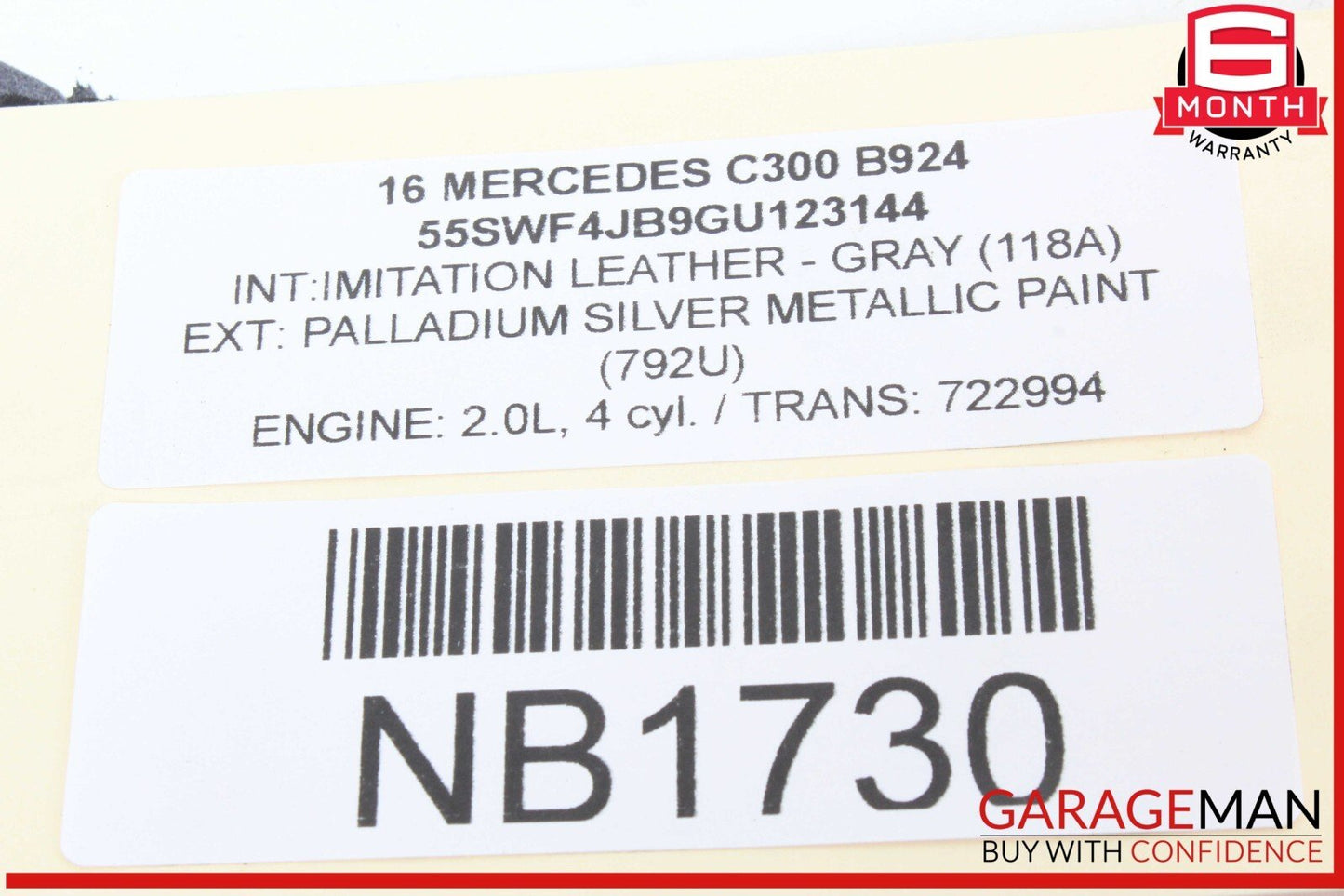 15-20 Mercedes W205 C300 C400 Rear Right or Left Lower Rearward Control Arm OEM