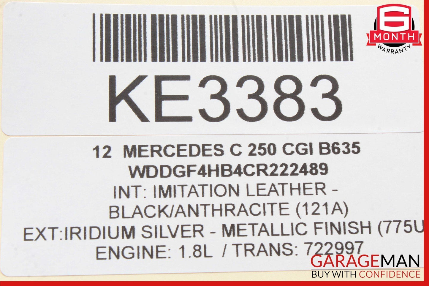 08-16 Mercedes W204 C250 C350 Front Right Door Window Regulator Motor OEM