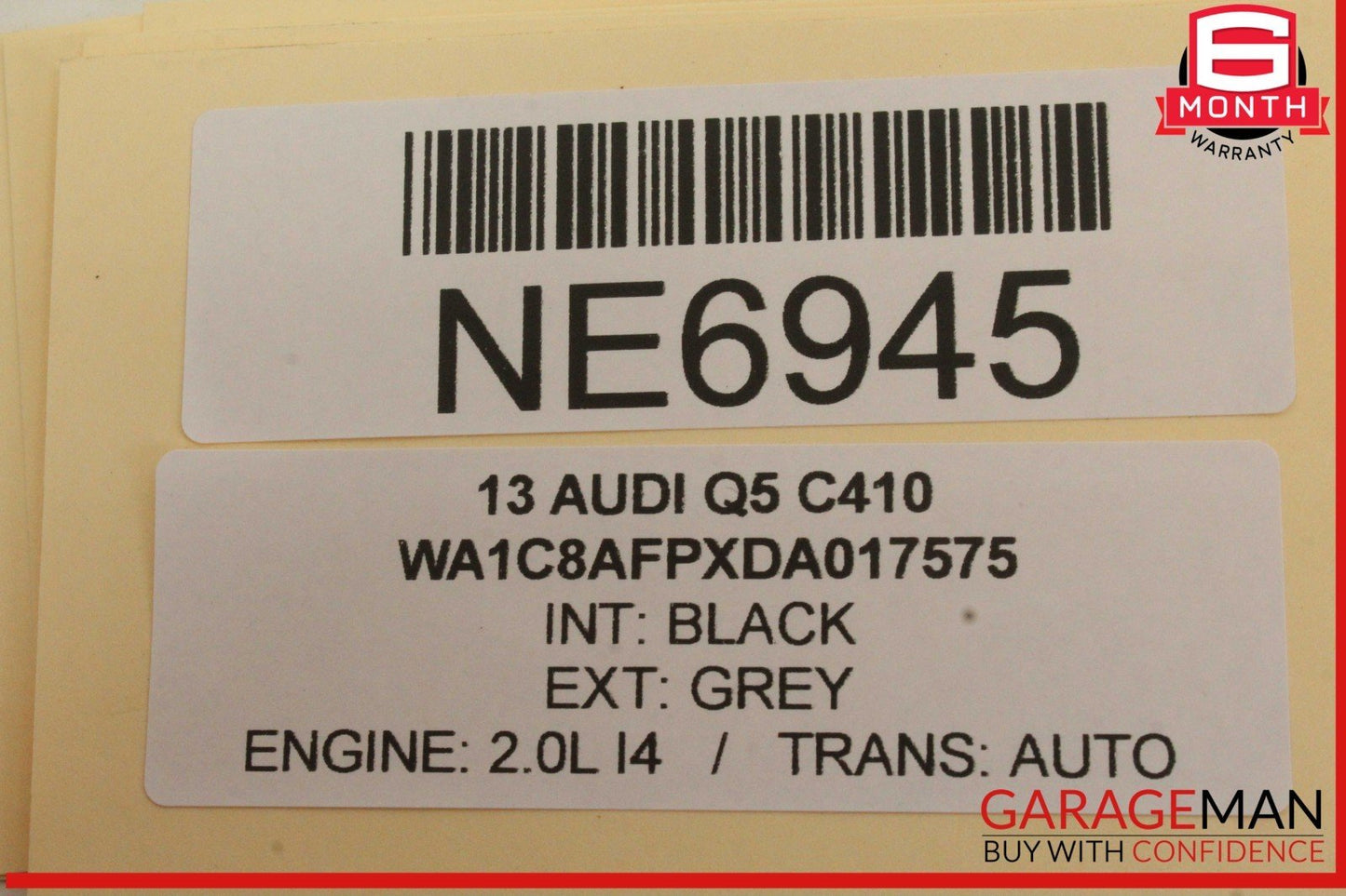 09-18 Audi Q5 SQ5 Front Left Driver Side Window Regulator Motor 8K0959801B OEM