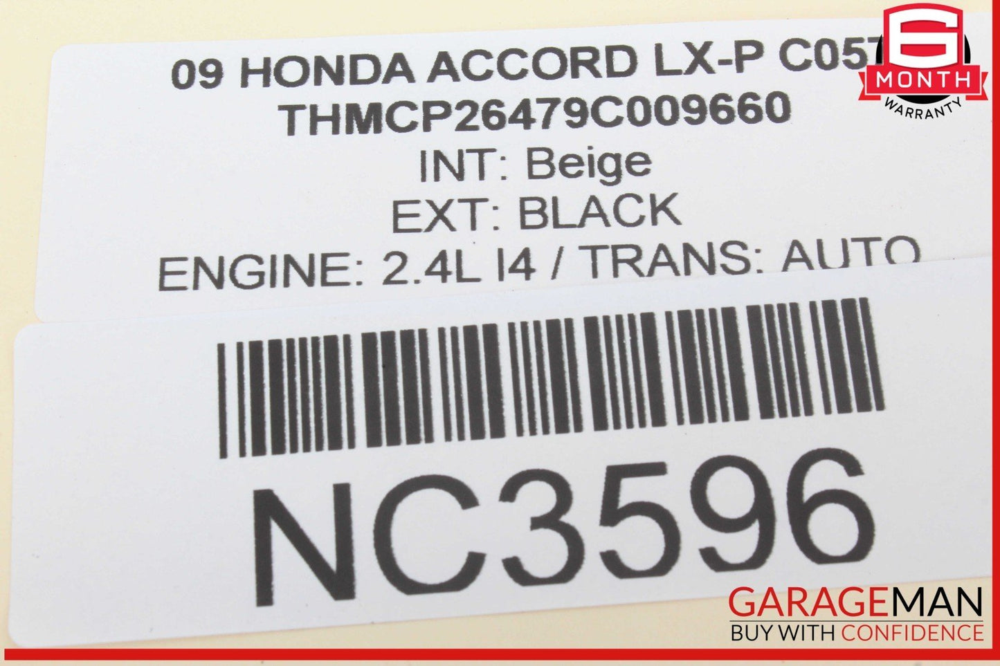 08-12 Honda Accord LX-P Rear Right Side Door Lock Latch Actuator w/ Door Handle