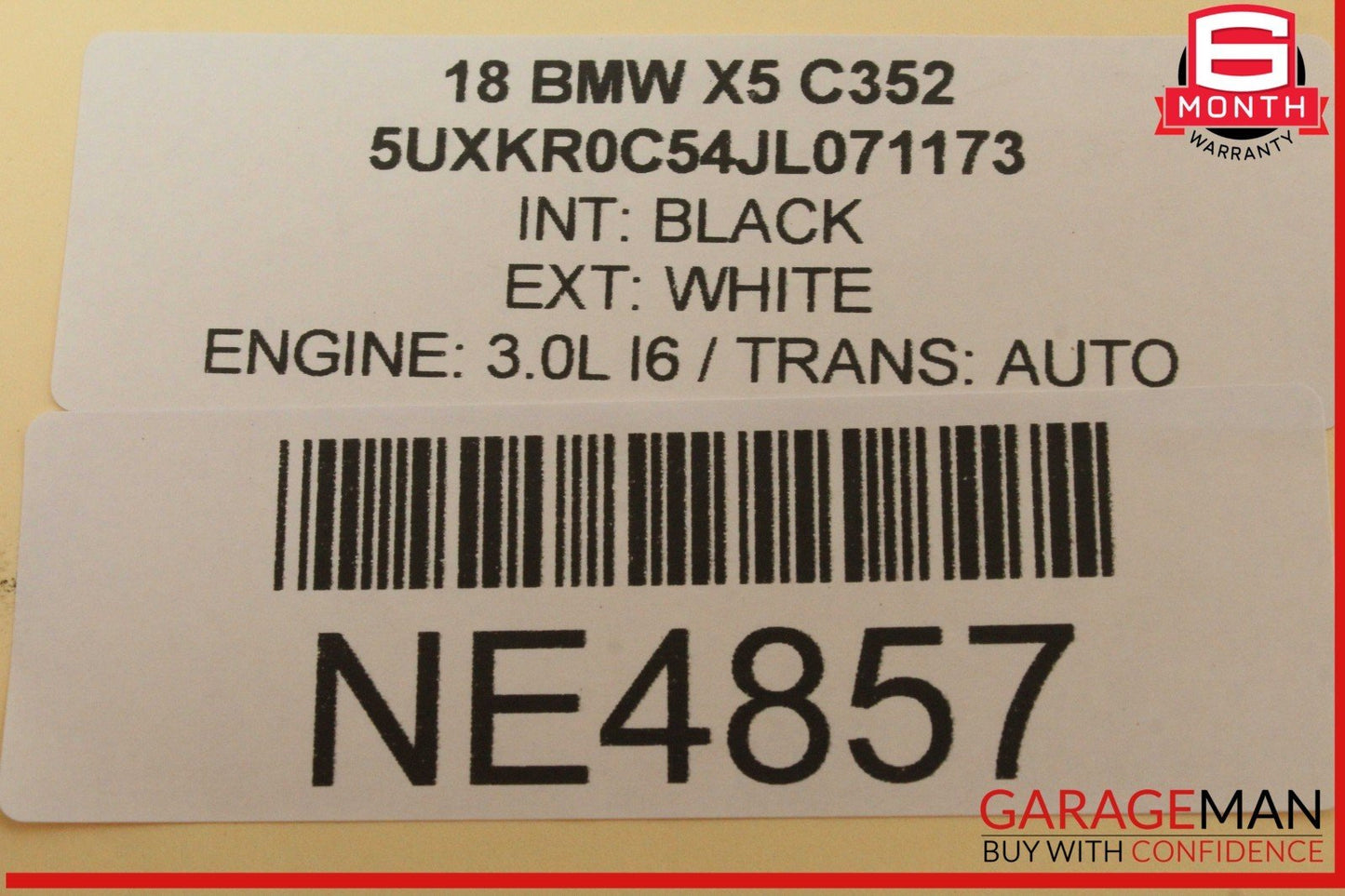14-18 BMW X5 F15 Rear Left Side Quarter Wheel Arch Flare Molding 7294371 OEM