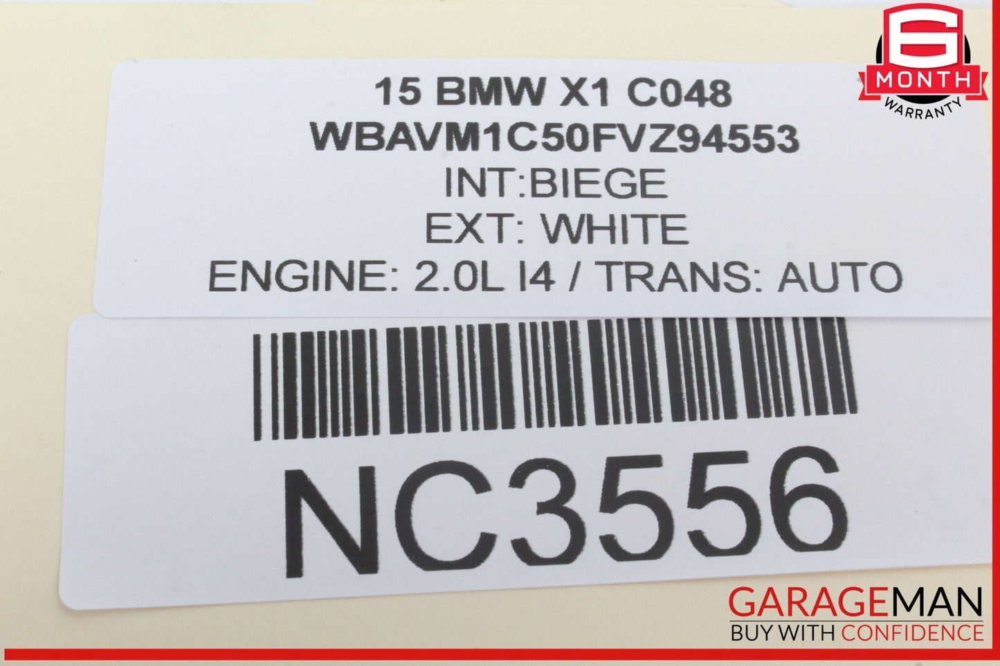 12-15 BMW X1 Rear Roof Satellite Radio Shark Fin Antenna 9209431 OEM