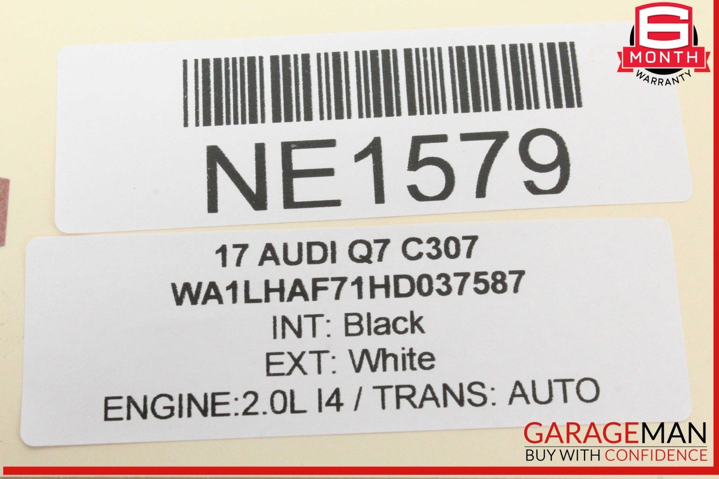17-24 Audi Q7 Front Right Passenger Side Window Regulator Motor 8W0959801 OEM