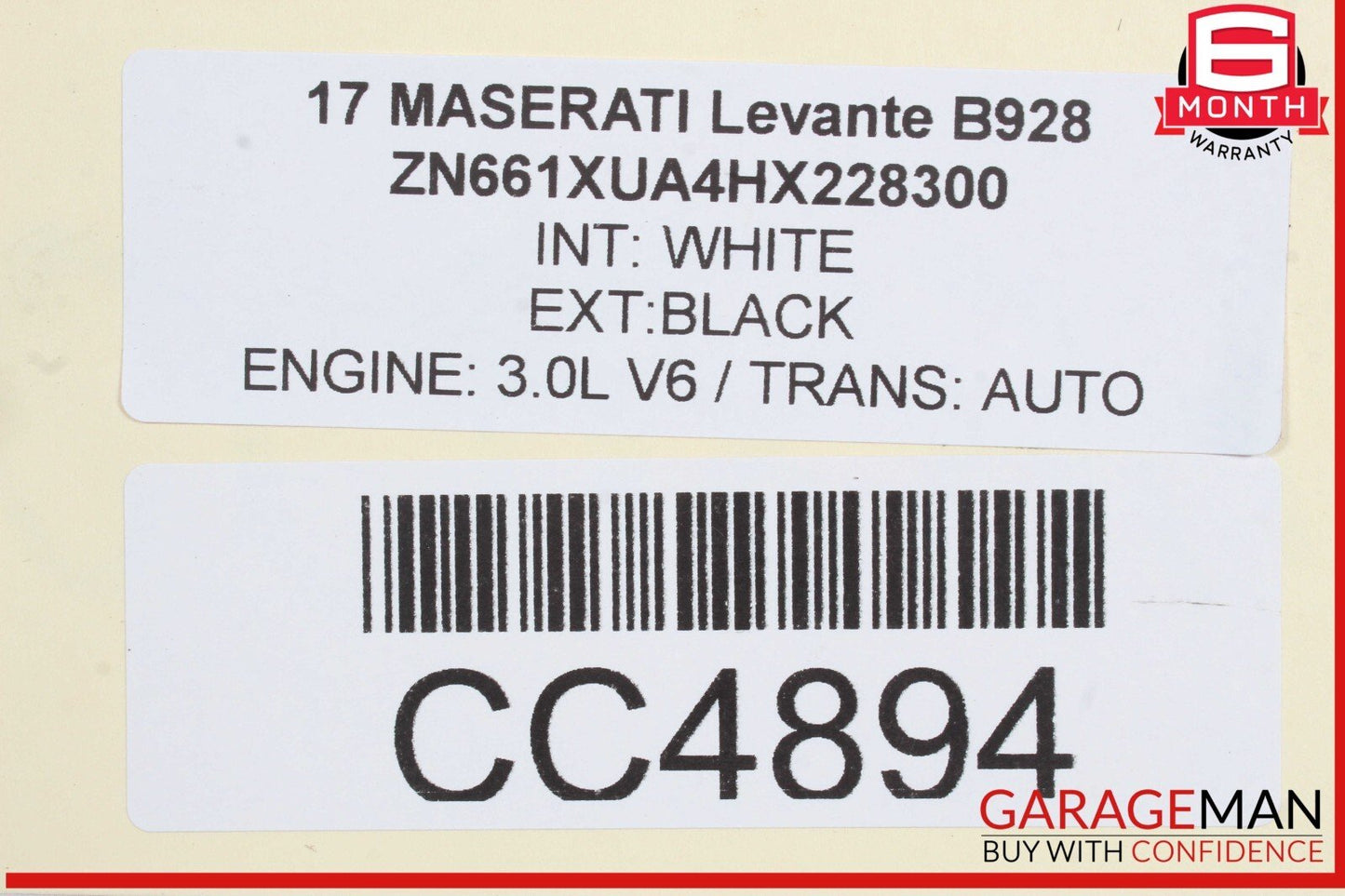 17-20 Maserati Levante M161 3.0L AWD Automatic Transmission OEM
