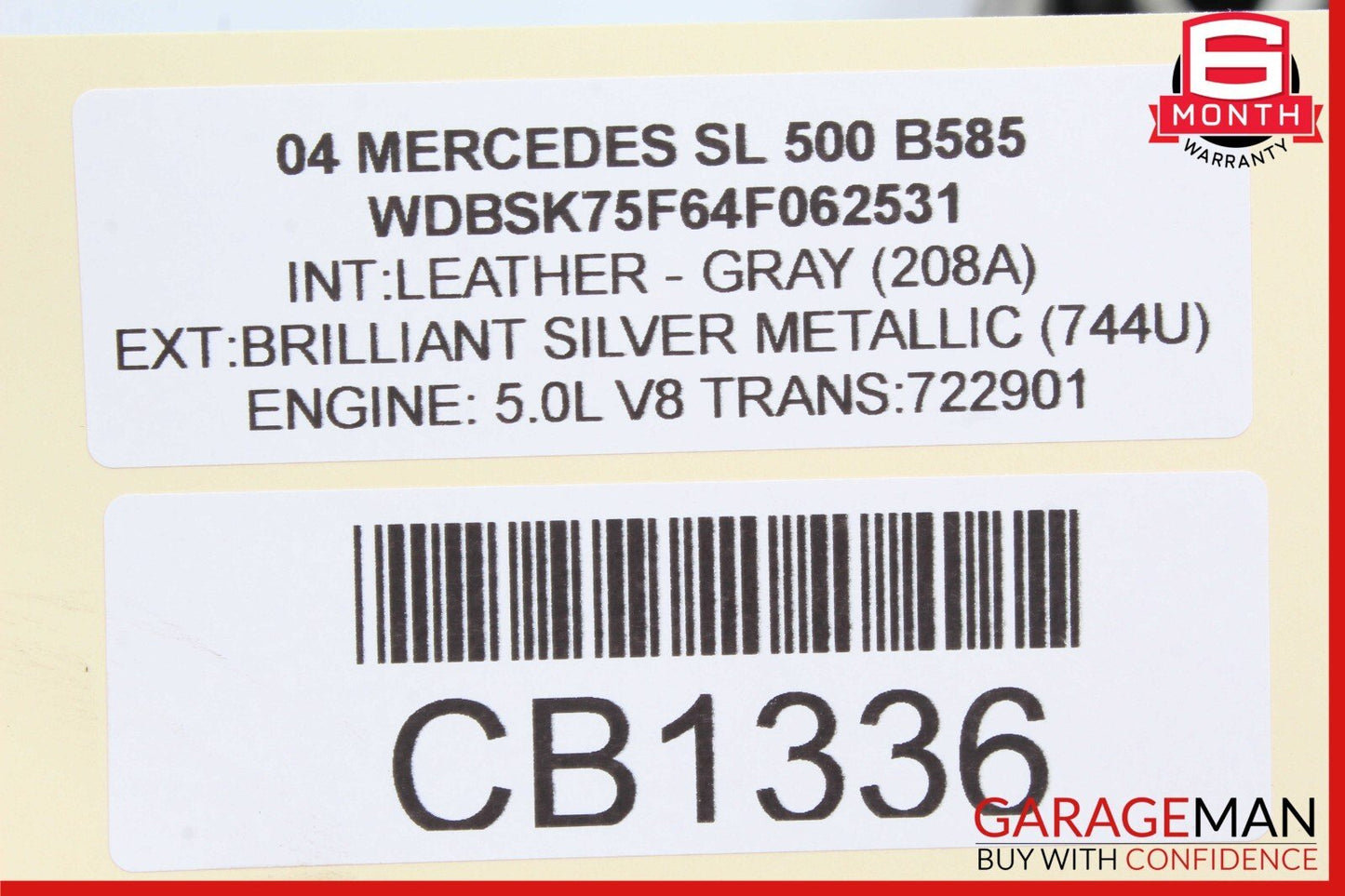 03-06 Mercedes R230 SL500 SL55 AMG Front Right Side Spindle Knuckle Hub Bearing
