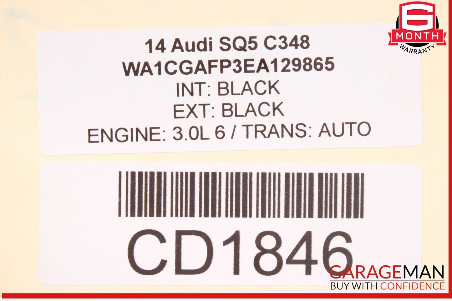 09-17 Audi SQ5 Q5 Radiator Support Panel OEM