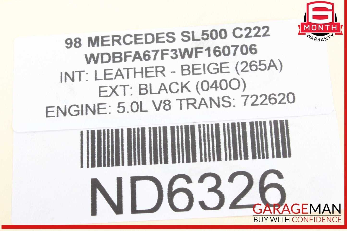 90-02 Mercedes R129 SL500 SL320 Front Right Passenger Side Spindle Knuckle Hub