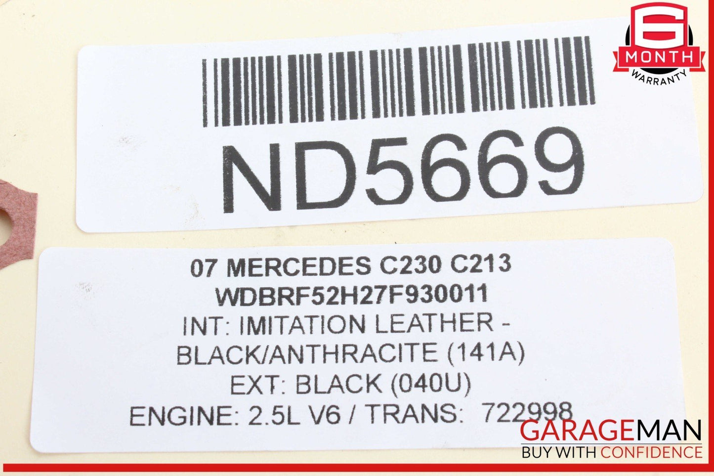 05-13 Mercedes W203 C230 ML350 Front Left Side Engine Timing Chain Cover Plate
