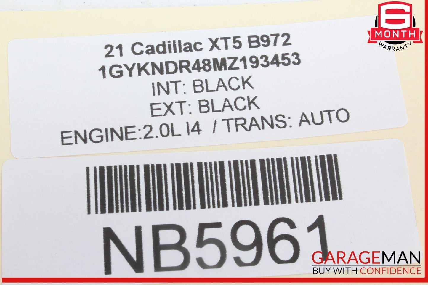 17-23 Cadillac XT5 Front Left Driver Side Interior Door Handle w/ Lock Switches